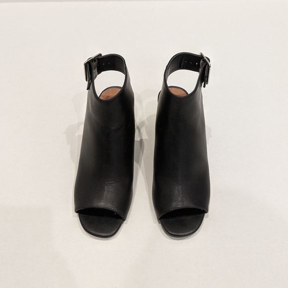 Topshop Leather Slingback Ankle Booties - Picture 2 of 4